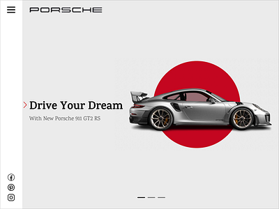 Porsche's landing page design landing page ui