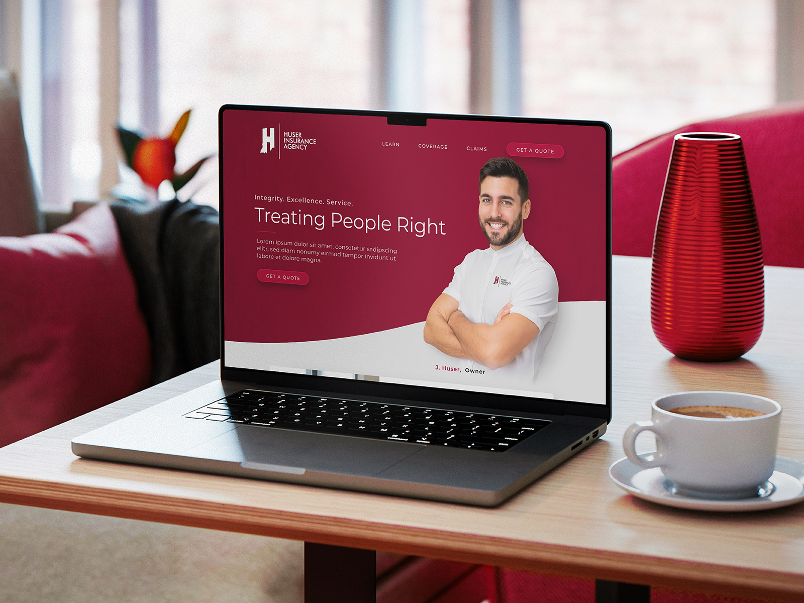 Huser - Homepage Concept design home homepage indiana insurance ui uiux ux web webdesign website