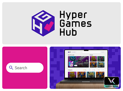 HGH — Hypercore Games Hub interface logo ui ux