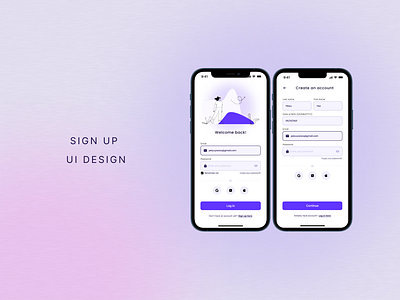 Sign Up UI design dailyui ui uidesign