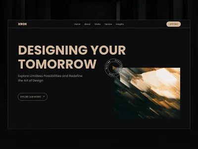 Xrok | Design Agency Website app design company creative agency design agency digital agency figma landing page marketing agency portfolio responsive startup studio team wensbite ui ux web design web page