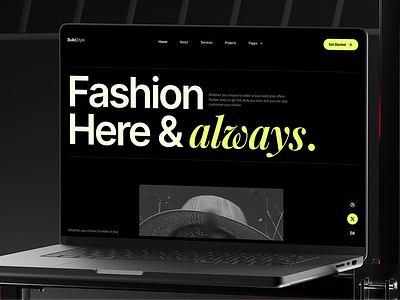 Fashion Website Mockup