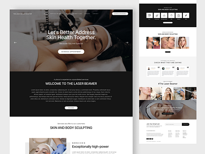 Skin Care Landing Page branding design graphic design landing page skin care skin care landing page skin care treatment skin care website design ui ux web design web landing page website design