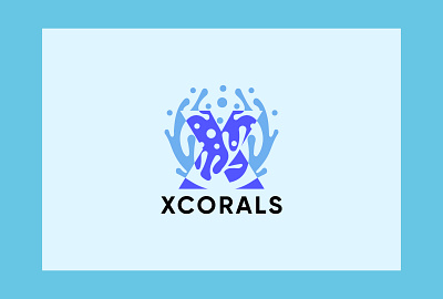 Coral Logo | X Logo branding coral logo creative designer flat graphic design icon illustrator logo ocean coral logo sea logo ui x inital x logo x shape