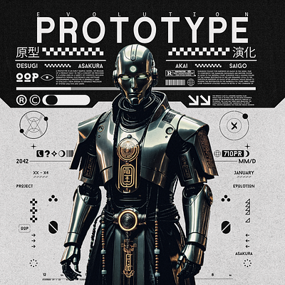 prototype robot cover coverart digital graphic graphic design photoshop poster posterart