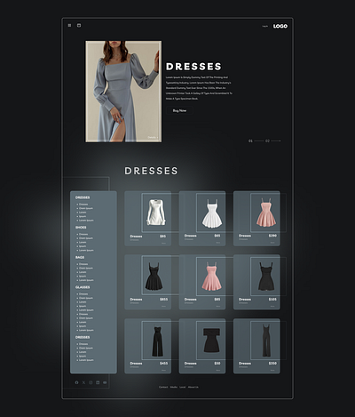 ecommerce dailyui design dresses ecommerce illustration landing page minimal onlineshop shop trends ui ui design ux website