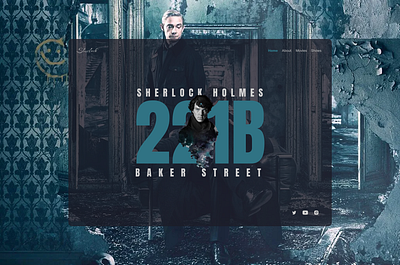 Sherlock Holmes Website ui