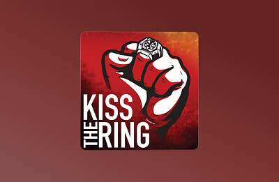 Kiss The Ring - Podcast fantasy sports graphic design podcast