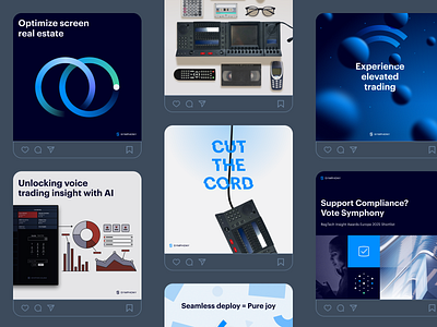 Symphony Social Posts branding instagram linkedin social media