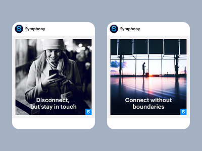 Symphony Social Posts branding social media