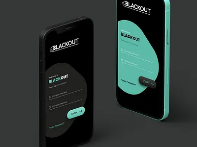 BlackOut Dark mobile app login screen aimal dark fiverr designer login mobile app mobile app design naseem ui ui design ux design