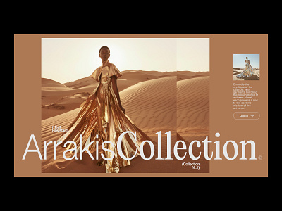 ArrakisCollection© clean clothing collection grid layout midjourney typography