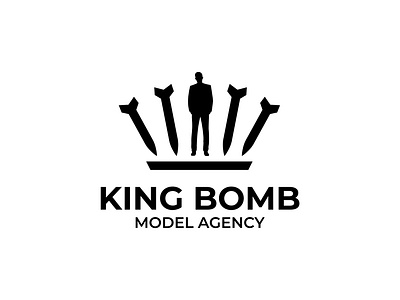 KING BOMB agency animation bomb branding design graphic design illustration king logo man mobel motion graphics royal typography vector