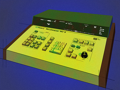 MC-8 electronic illustration instrument mc 8 microcomposer noise roland sequencer shunte88 vector vintage