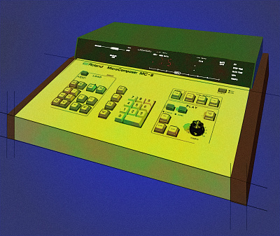 MC-8 electronic illustration instrument mc 8 microcomposer noise roland sequencer shunte88 vector vintage