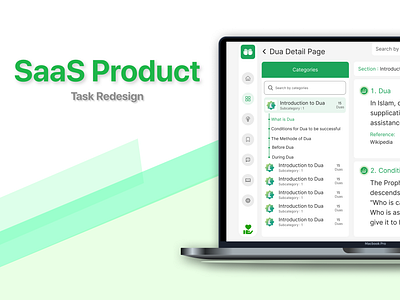 UI Task Redesign app design dua page islamic islamic page islamic ui product design project religion ui ui design ux ux design website