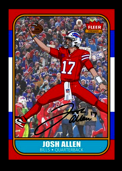 Josh Rookie Card Bills signature Design