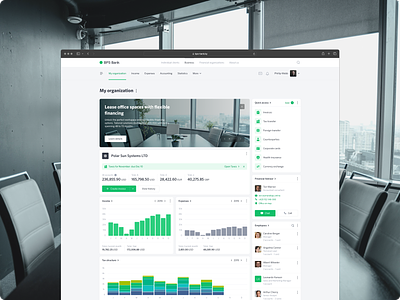 BPS Bank · Business banking app b2b b2c bank banking charts dashboard design finance financial app graphs information design interface product design statistics table ui uxui web widgets