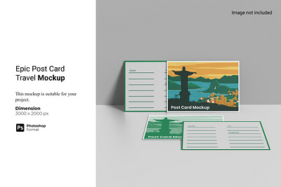 Epic Post Card Travel Mockup promotion