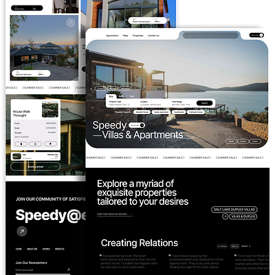 Real-Estate Website Concept! branding design development graphicdesign logo qeilow qeilowdev realestate realestatewebsite ui webdesign webdevelopment