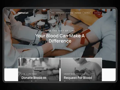 Blood Bank Website Design blood bank branding design designer graphic design hospital illustration logo medical ui vector web websites