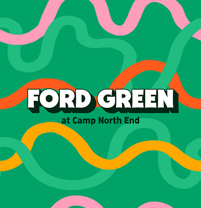 Ford Green Branding Option 2 branding charlotte ford graphic design logo retro signage wordmark