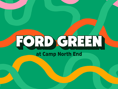 Ford Green Branding Option 2 branding charlotte ford graphic design logo retro signage wordmark