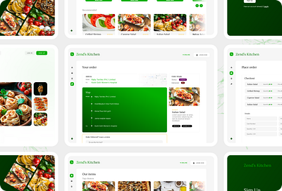 Web App Design for a Food Restaurant branding clean design designer food graphic design journey landing page minimal mockups restaurant ui uiux user friendly web web app