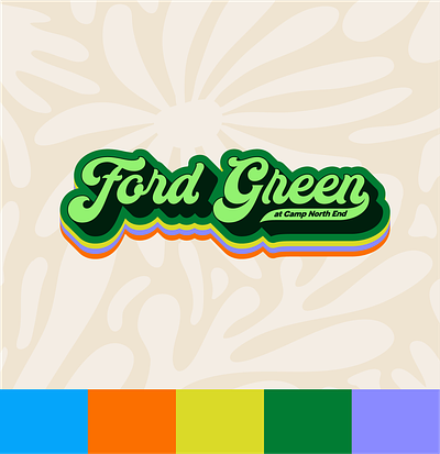 Ford Green Branding branding charlotte graphic design logo logo design park retro summer