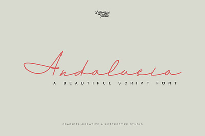 Andalusia a Beautiful Script Font coffee