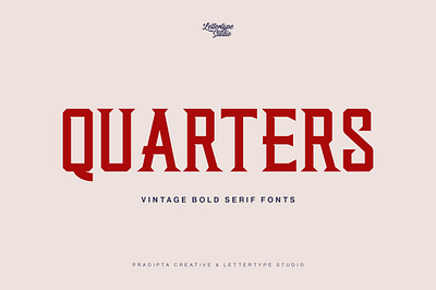 Quarters | Vintage Bold Serif flyer