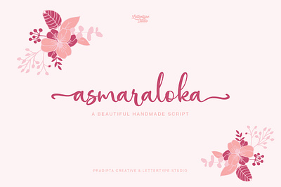 Asmaraloka a Beautiful Script stylistic