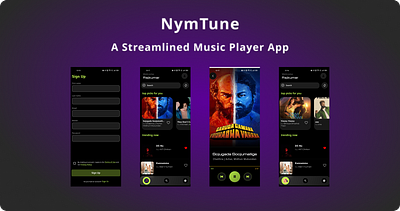NymTune bollywood greeen music nym play signup stop telgu tune ui