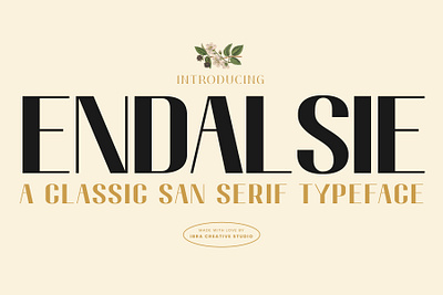 Endalsie – A Casual Sans Serif Typeface endalsie font