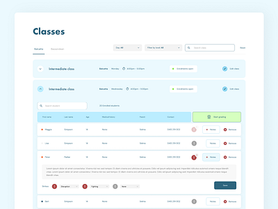 Admin dashboard classes cms dashboard design desktop retool ui ux uxui