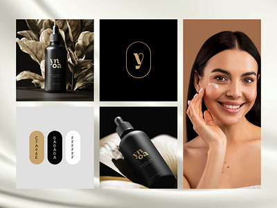 Ynoa - Branding and packaging brand book brand identity branding color palette elegant feminine graphic design label design logo luxury skincare
