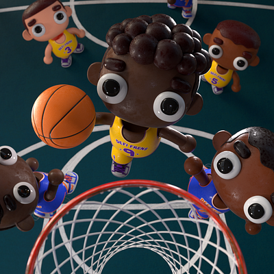 Basketball 3d 3d illustration character design cinema 4d design illustration ilustracion kid