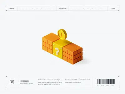 Mario design 3d color design icon illustration ui