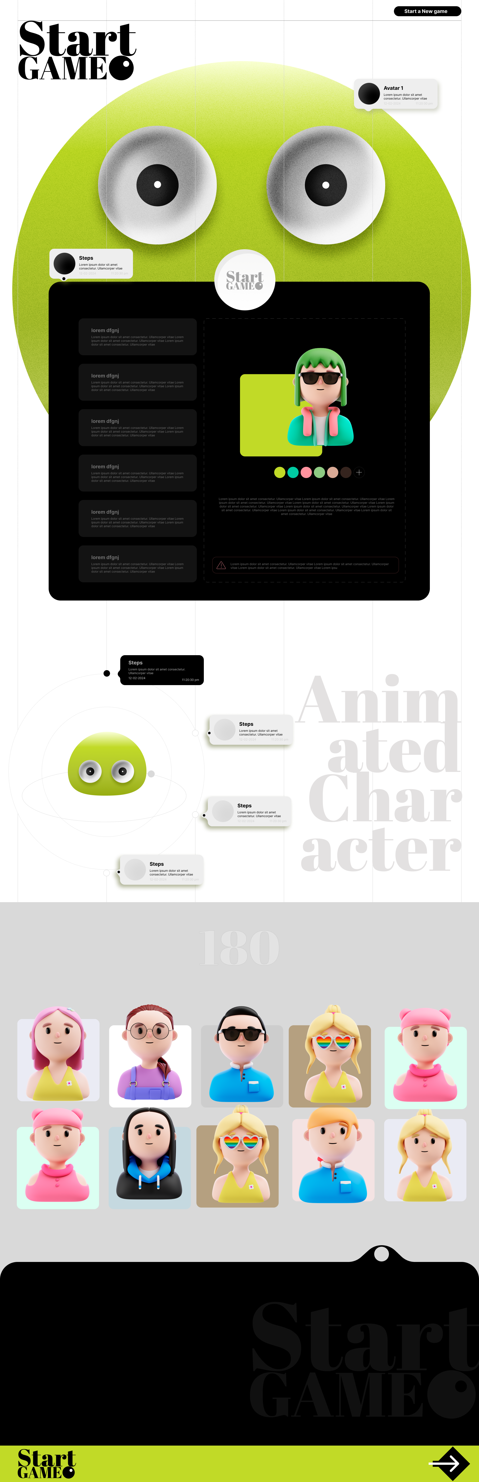 Start Game 3d animation branding c christeena chumma chumma.design design graphic design illustration illustrator logo motion graphics ui