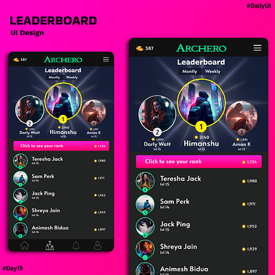 Leaderboard design branding dailyui design graphic design illustration leadership photoshop ui