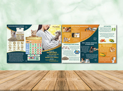 Brochure For Purecat banner brochure design poster print