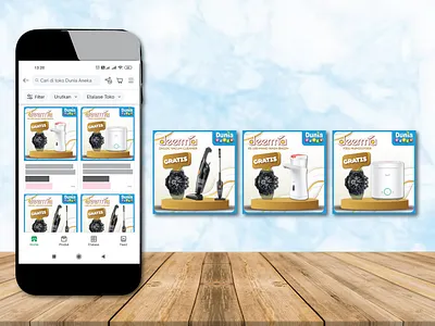 Design Posting For Ecommerce (Promo Deerma Product) banner desain design post poster posting promo socmed