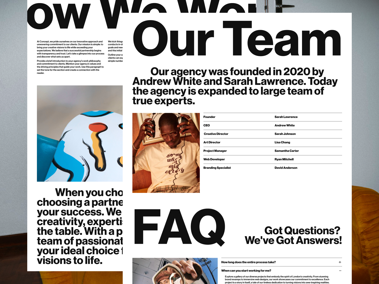Example of Modern Agency Website Design