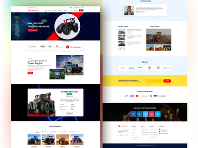 Ecommarce website design agency colorful ui ecommerce ecommerce landing page ecommerce website figma design landing page landing page design product designer tractors landing page tractors website trendly ui ui ui designer ui ux uiux ux vinomind website website design