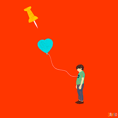 Pop. colorful drawing graphic design heartbreak illustration minimalist procreate