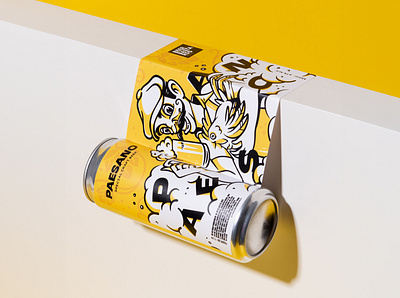 Beer label branding design drawing graphic design illustration