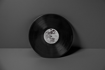 Moon Side Vinyl v2 brand branding cd cover cover design hard cover music music cover poster vinyl