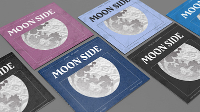 Moon Side Vinyl v3 brand branding cd cover cover design hard cover music music cover poster vinyl