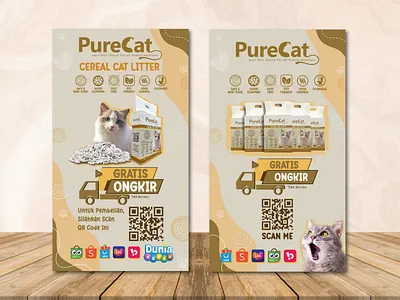 Design Broadcast chat Banner for Purecat Promo banner branding broadcast poster promo
