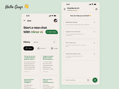 AI Chat APP UI ai design practice ui ux